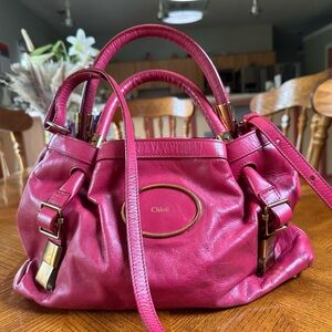 Chloe Pink Leather two way crossbody